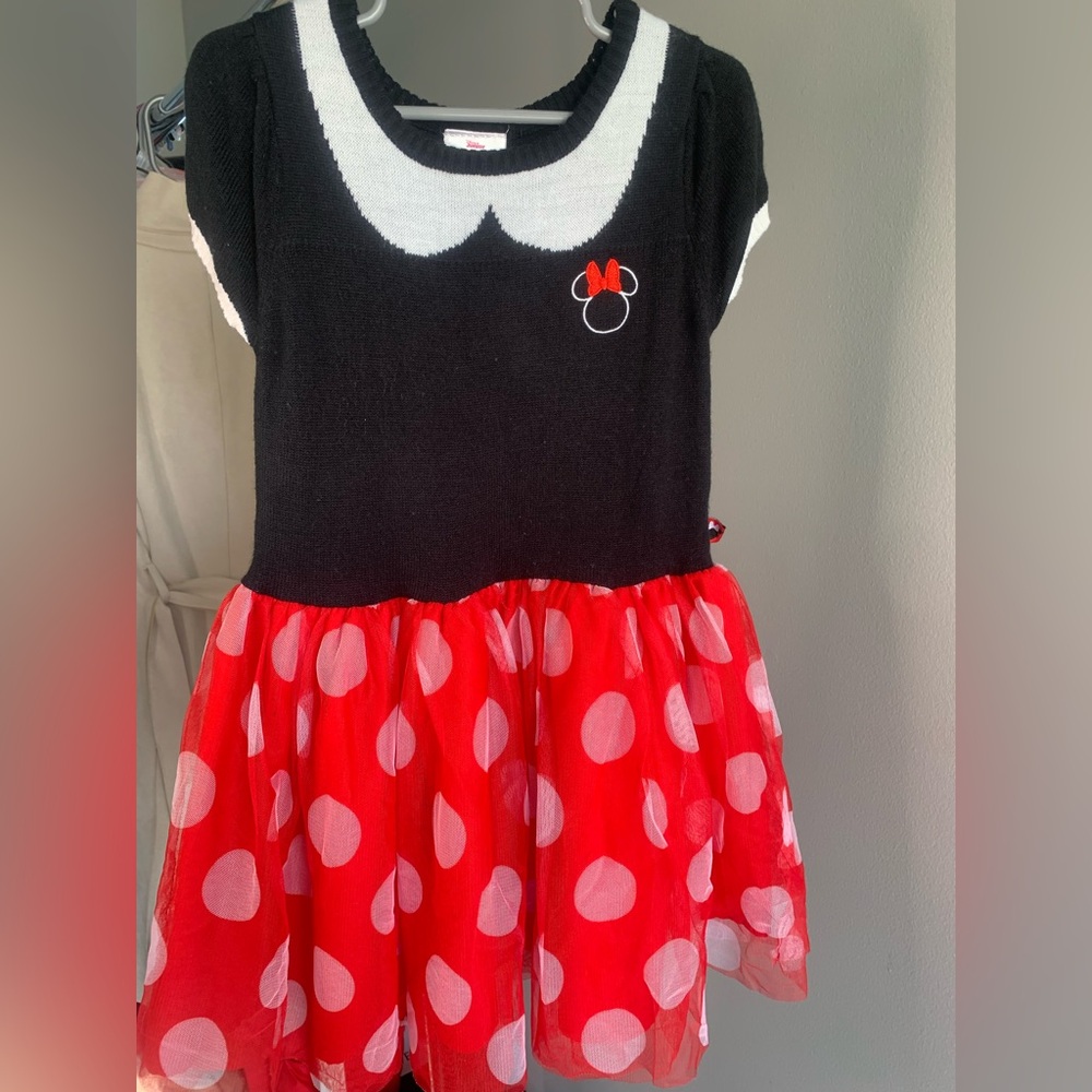 Disney Black and Red Minnie Mouse Polka Dot Dress - Picture 8 of 8